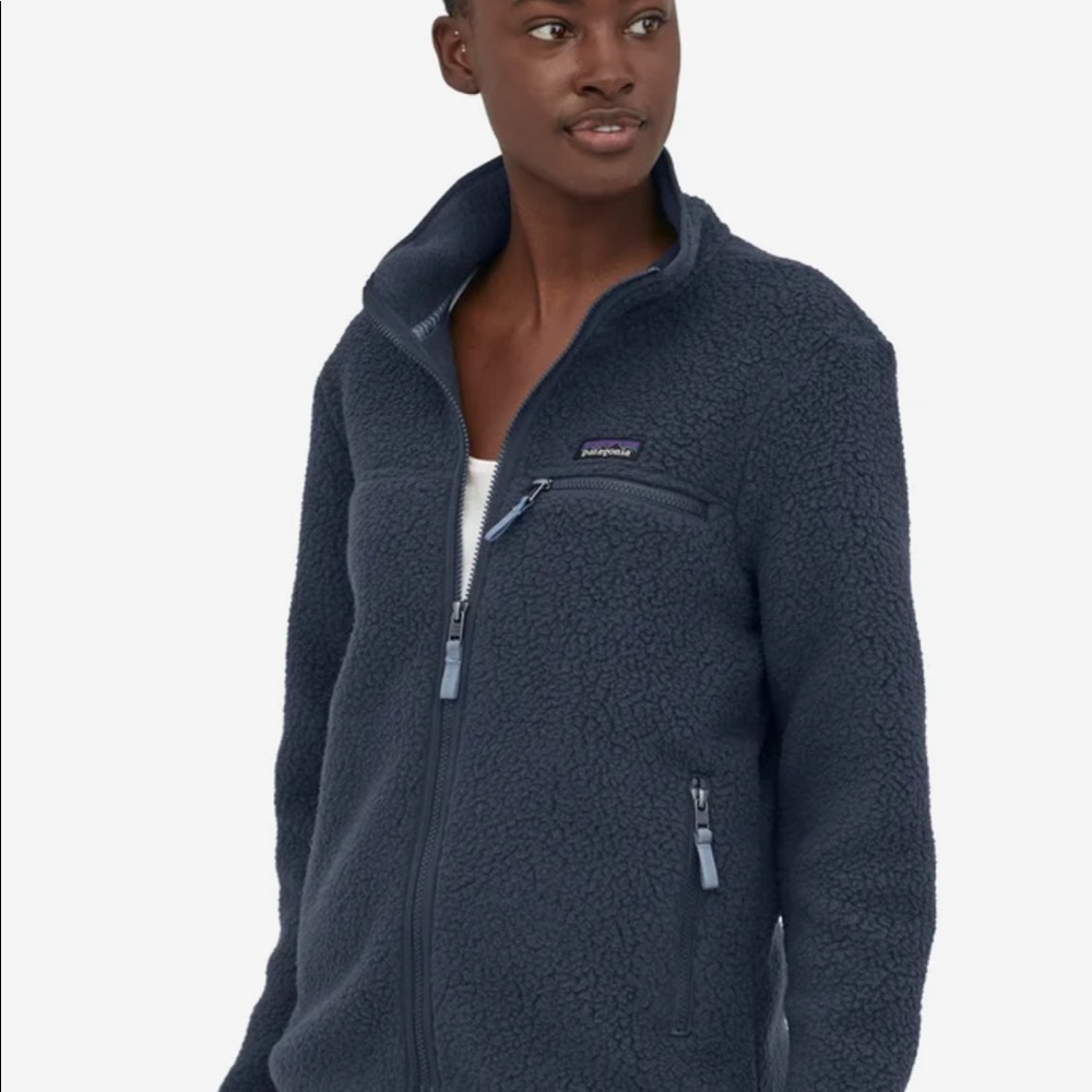 Patagonia Retro Pile Fleece Jacket Navy Small